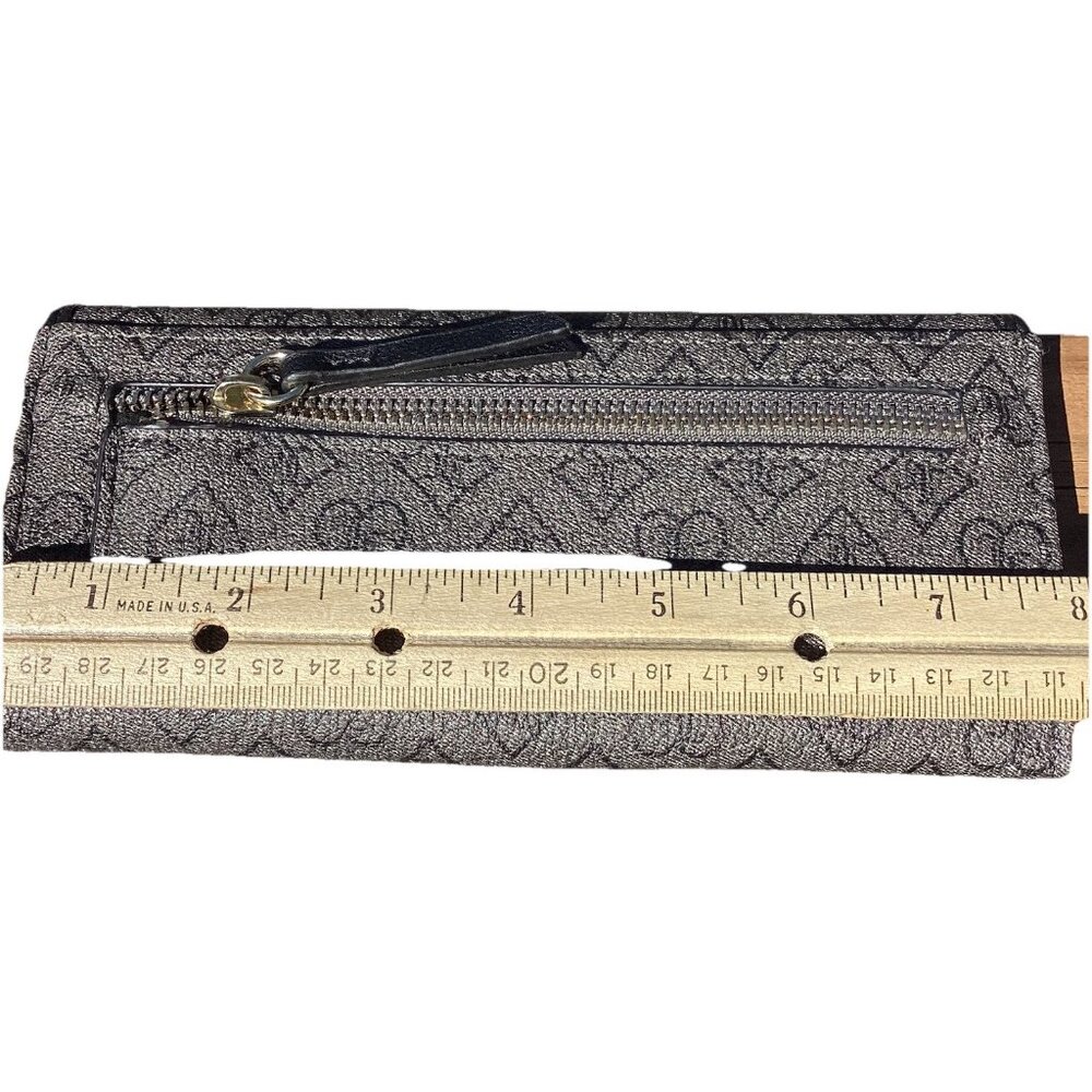 Juicy Couture Liquorice Precious Moments Single Gusset Flap Clutch Wallet Heart - Picture 6 of 7